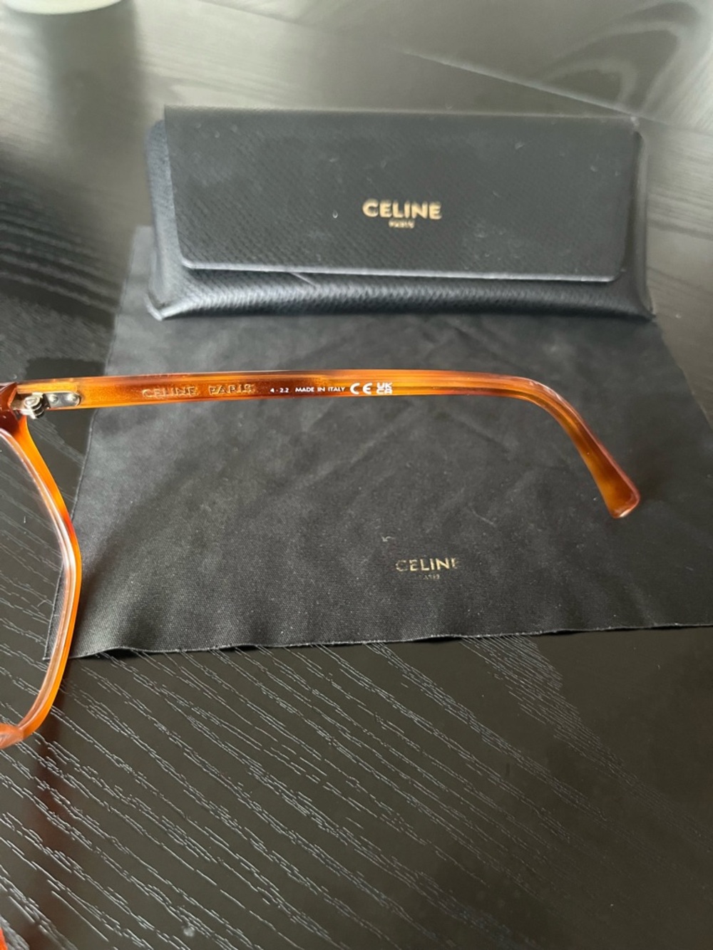 Celine amber brown Oversized glasses - Picture 5 of 6